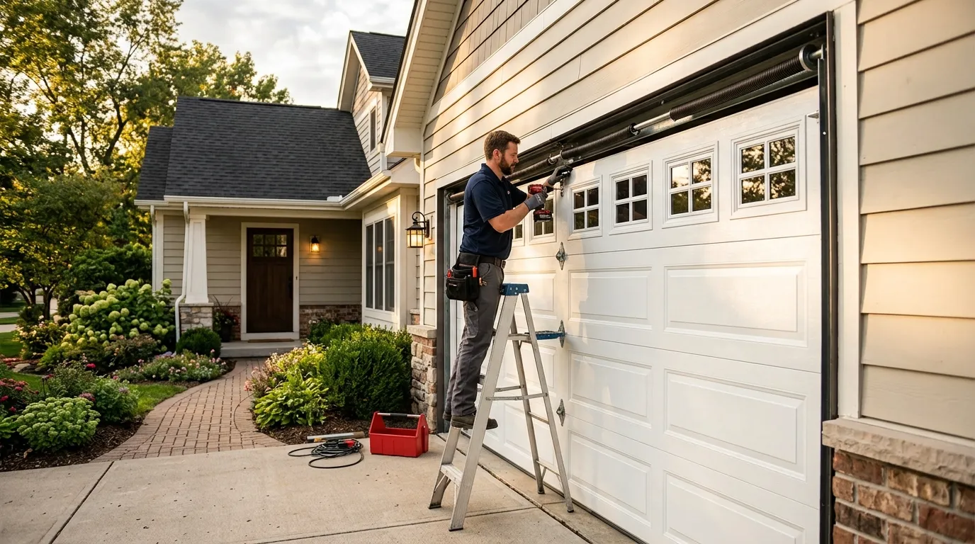 Raised panel garage door