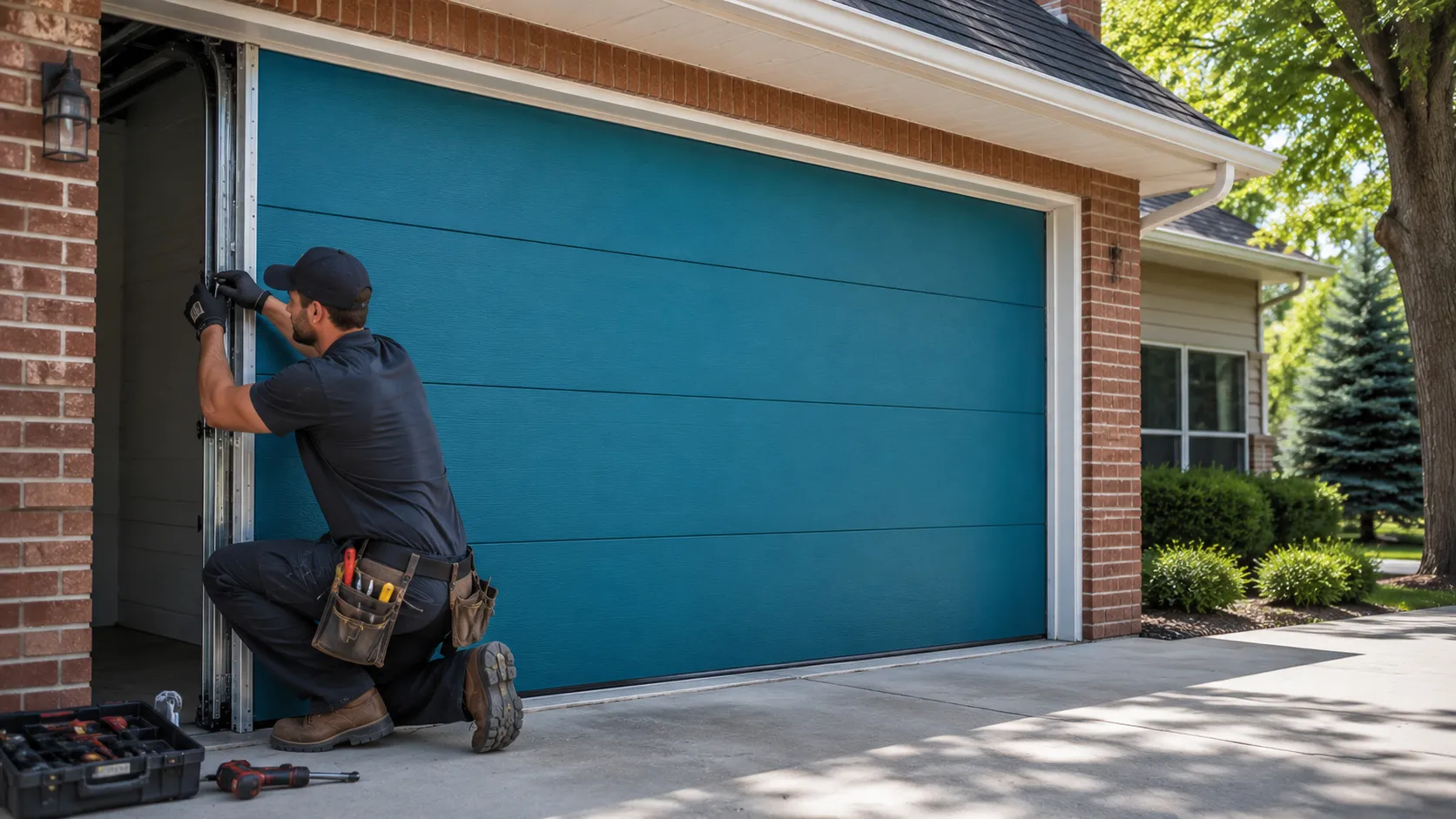 Panel Replacement for Martha Lake's Late-1990s Garage Doors